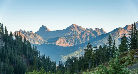 Gordijnen some scene  from Artist point hiking area,scenic view in Mt Baker,Washington,USA.   © checubus