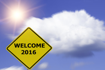 welcome to 2016 concept