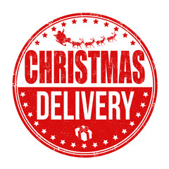 Christmas delivery stamp