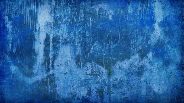 BG Abstract 110 Blue Painted Wall