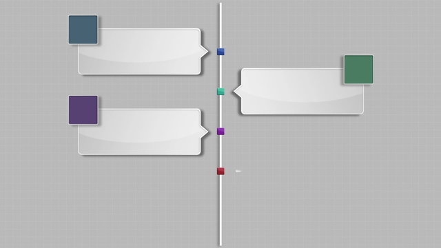 Five square intro title box chart,powerpoint presentation template.(included alpha)