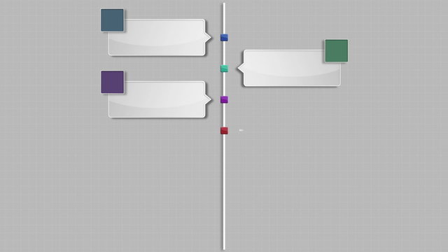 Seven square intro title box chart,powerpoint presentation template.(included alpha)