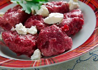 Beet and Ricotta Gnocchi