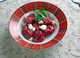 Beet and Ricotta Gnocchi