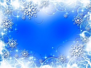 Fototapeta na wymiar Christmas blue tree