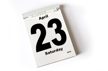 23. April 2016