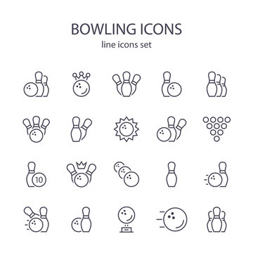 Bowling icons.