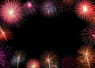 New Year celebration fireworks.