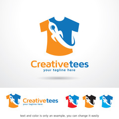 Creative Tees Logo Template Design Vector