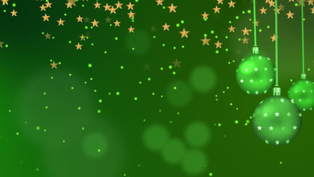 Green Christmas Background. This LOOPED video is perfect for your Christmas or New Year party, music video, video art, show.