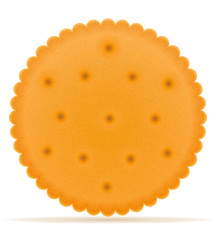 crispy biscuit cookie vector illustration