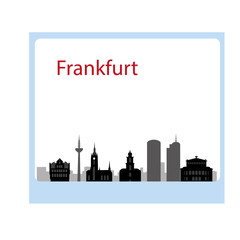 Obraz premium frankfurt city skyline in Germany