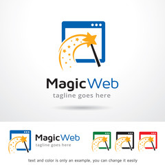 Magic Website Logo Template Design Vector