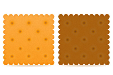 crispy biscuit cookie vector illustration