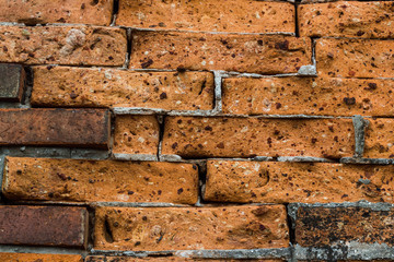 old walls in fortress hanoi<vietnam