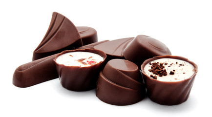 Assortment of chocolate candies
