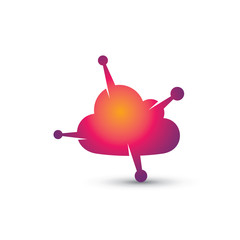 Planet Cloud Logo Template