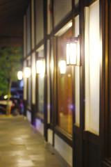 Stock Photo: .Lantern lamp in Japanese style. Lighting restauran