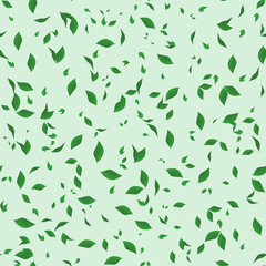seamless pattern of  leaves