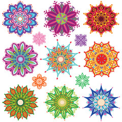 Set of Round Ornament Patterns