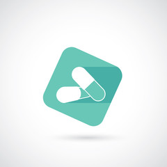 Medical pills symbol