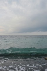 overcast sea