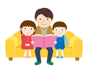 読書　ソファー