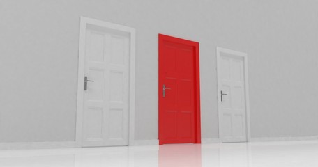 3d door render vote concept