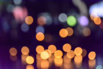 Blur colorful abstract light bokeh background is beautiful.