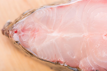 Piece of tilapia fish meat