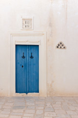Old blue door, Tunisia, Africa