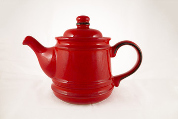 Red tea pot 