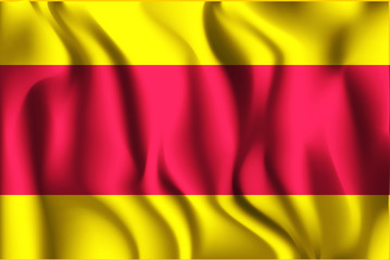 Vietnam Variant Flag. Rectangular Shape Icon