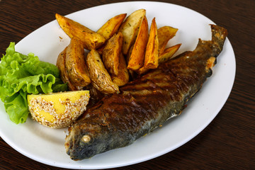 Grilled trout