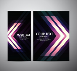 Abstract colorful Arrow in Brochure business design template or roll up. Vector Illustration 