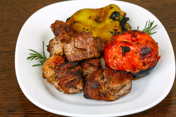 Grilled pork meat - shaslik