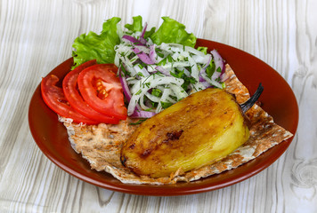 Grilled pepper