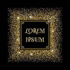 Confetti square frame