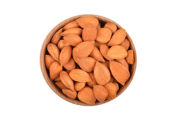 Dried apricot kernel in dish