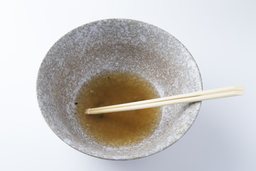 そばの食べ終わり