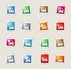 Car service simply icons