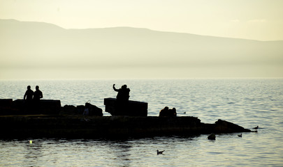 Naklejka na ściany i meble Ohrid and Lake. City of Unesco.