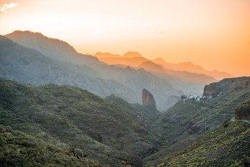 Fototapeta na wymiar Mountains on western part of Gran Canaria island