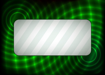 Abstract green background with text area. Vector illustration.