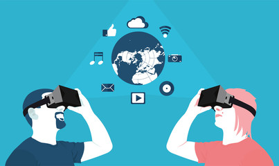 long distance communication, virtual reality