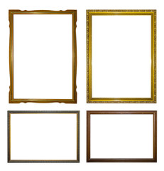 Set of 4 frames Isolated