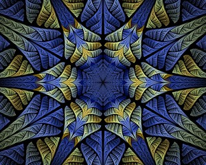 Abstract wallpaper. Abstract fractal. Fractal art background for creative design. Decoration for wallpaper desktop, poster, cover booklet. Abstract texture. Psychedelic. Print for clothes, t-shirt.