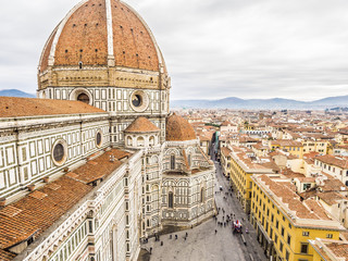 Fototapeta premium Katedra we Florencji / pejzaż miejski
