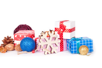 Decorate on Christmas isolated