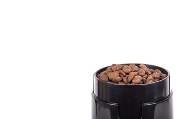 still life with coffee beans and coffee mill